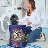 Malaysia Merdeka Independence Day Laundry Basket Patriotic Flag Crescent Moon Star Cultural