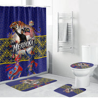 Malaysia Merdeka Independence Day Bathroom Set Patriotic Flag Crescent Moon Star Cultural