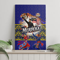 Malaysia Merdeka Independence Day Canvas Wall Art Patriotic Flag Crescent Moon Star Cultural