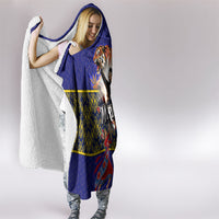 Malaysia Merdeka Independence Day Hooded Blanket Patriotic Flag Crescent Moon Star Cultural