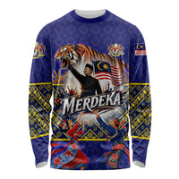 Malaysia Merdeka Independence Day Long Sleeve Shirt Patriotic Flag Crescent Moon Star Cultural