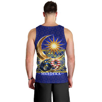 Malaysia Merdeka Independence Day Men Tank Top Patriotic Flag Crescent Moon Star Cultural