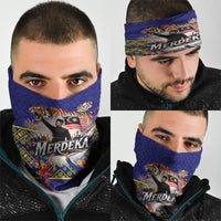 Malaysia Merdeka Independence Day Neck Gaiter Patriotic Flag Crescent Moon Star Cultural