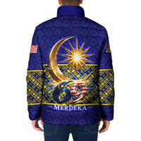 Malaysia Merdeka Independence Day Padded Jacket Patriotic Flag Crescent Moon Star Cultural