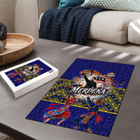 Malaysia Merdeka Independence Day Puzzle Patriotic Flag Crescent Moon Star Cultural