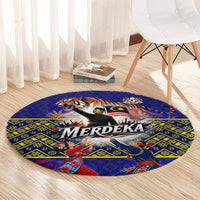 Malaysia Merdeka Independence Day Round Carpet Patriotic Flag Crescent Moon Star Cultural