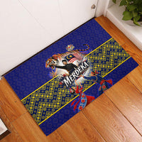 Malaysia Merdeka Independence Day Rubber Doormat Patriotic Flag Crescent Moon Star Cultural