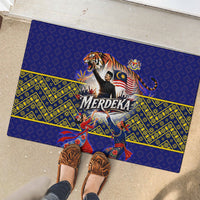 Malaysia Merdeka Independence Day Rubber Doormat Patriotic Flag Crescent Moon Star Cultural