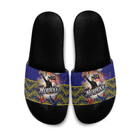 Malaysia Merdeka Independence Day Slide Sandals Patriotic Flag Crescent Moon Star Cultural