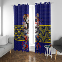 Malaysia Merdeka Independence Day Window Curtain Patriotic Flag Crescent Moon Star Cultural
