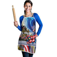 Malaysia Merdeka Independence Day Apron Patriotic Twin Towers Soldier National Flower Graphic