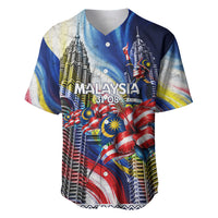 Malaysia Merdeka Independence Day Baseball Jersey Patriotic Twin Towers Soldier National Flower Graphic