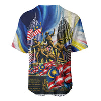 Malaysia Merdeka Independence Day Baseball Jersey Patriotic Twin Towers Soldier National Flower Graphic