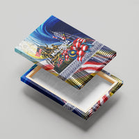 Malaysia Merdeka Independence Day Canvas Wall Art Patriotic Twin Towers Soldier National Flower Graphic