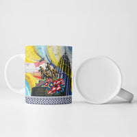 Malaysia Merdeka Independence Day Ceramic Mug Patriotic Twin Towers Soldier National Flower Graphic