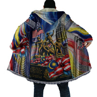 Malaysia Merdeka Independence Day Cloak Patriotic Twin Towers Soldier National Flower Graphic