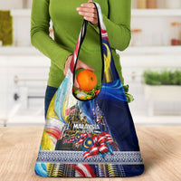 Malaysia Merdeka Independence Day Grocery Bag Patriotic Twin Towers Soldier National Flower Graphic
