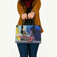 Malaysia Merdeka Independence Day Leather Bag Patriotic Twin Towers Soldier National Flower Graphic