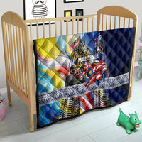 Malaysia Merdeka Independence Day Quilt Patriotic Twin Towers Soldier National Flower Graphic