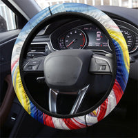 Malaysia Merdeka Independence Day Steering Wheel Cover Patriotic Twin Towers Soldier National Flower Graphic