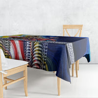 Malaysia Merdeka Independence Day Tablecloth Patriotic Twin Towers Soldier National Flower Graphic