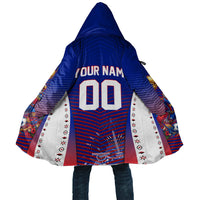 Personalized Haiti Football Eagle Champions Cloak Les Grenadiers Soccer Trophy 2026 Heritage Flag