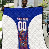 Personalized Haiti Football Eagle Champions Quilt Les Grenadiers Soccer Trophy 2026 Heritage Flag