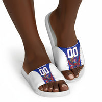 Personalized Haiti Football Eagle Champions Slide Sandals Les Grenadiers Soccer Trophy 2026 Heritage Flag