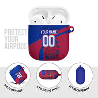 Personalized Haiti Soccer Les Grenadiers AirPods Case Championship Football 2026 Trophy Haitian Flag Map