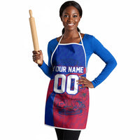 Personalized Haiti Soccer Les Grenadiers Apron Championship Football 2026 Trophy Haitian Flag Map