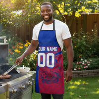 Personalized Haiti Soccer Les Grenadiers Apron Championship Football 2026 Trophy Haitian Flag Map