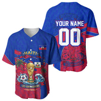 Personalized Haiti Soccer Les Grenadiers Baseball Jersey Championship Football 2026 Trophy Haitian Flag Map