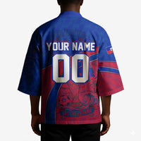 Personalized Haiti Soccer Les Grenadiers Kimono Championship Football 2026 Trophy Haitian Flag Map