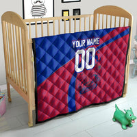 Personalized Haiti Soccer Les Grenadiers Quilt Championship Football 2026 Trophy Haitian Flag Map