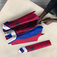 Personalized Haiti Soccer Les Grenadiers Umbrella Championship Football 2026 Trophy Haitian Flag Map