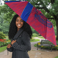 Personalized Haiti Soccer Les Grenadiers Umbrella Championship Football 2026 Trophy Haitian Flag Map