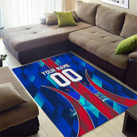 Personalized Les Grenadiers Haiti Football Area Rug Eagle Champions Trophy Heritage
