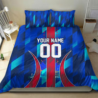 Personalized Les Grenadiers Haiti Football Bedding Set Eagle Champions Trophy Heritage