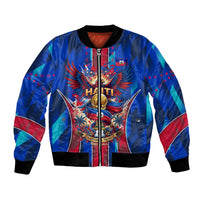 Personalized Les Grenadiers Haiti Football Bomber Jacket Eagle Champions Trophy Heritage