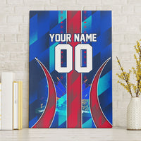 Personalized Les Grenadiers Haiti Football Canvas Wall Art Eagle Champions Trophy Heritage
