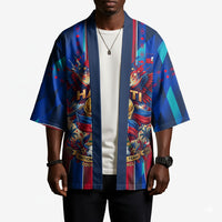 Personalized Les Grenadiers Haiti Football Kimono Eagle Champions Trophy Heritage