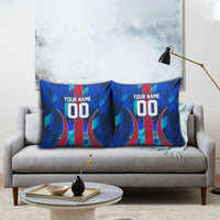 Personalized Les Grenadiers Haiti Football Pillow Cover Eagle Champions Trophy Heritage
