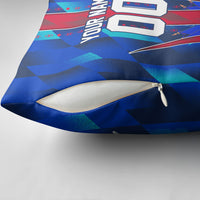 Personalized Les Grenadiers Haiti Football Pillow Cover Eagle Champions Trophy Heritage