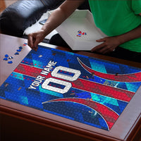 Personalized Les Grenadiers Haiti Football Puzzle Eagle Champions Trophy Heritage