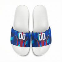 Personalized Les Grenadiers Haiti Football Slide Sandals Eagle Champions Trophy Heritage