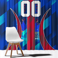 Personalized Les Grenadiers Haiti Football Window Curtain Eagle Champions Trophy Heritage