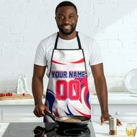 Personalized Haiti Football Champions Apron Roaring Lion Soccer Mascot With Haiti Trophy Flag