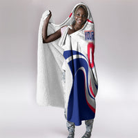 Personalized Haiti Football Champions Hooded Blanket Roaring Lion Soccer Mascot With Haiti Trophy Flag