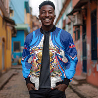 Personalized Haiti Football Champions Bomber Jacket World Soccer Winning Trophy 2026