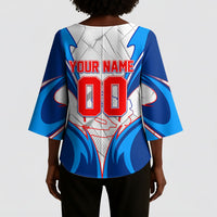 Personalized Haiti Football Champions Kimono Sleeve Blouse World Soccer Winning Trophy 2026